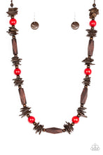Load image into Gallery viewer, Cozumel Coast - Red Necklace freeshipping - JewLz4u Gemstone Gallery