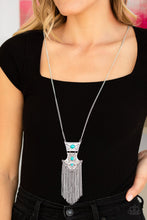 Load image into Gallery viewer, Totem Tassel Blue Necklace freeshipping - JewLz4u Gemstone Gallery