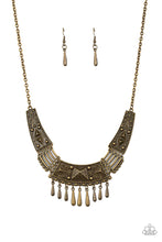 Load image into Gallery viewer, STEER It Up - Brass Necklace