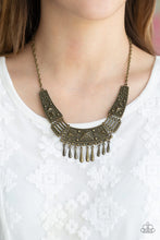 Load image into Gallery viewer, STEER It Up - Brass Necklace