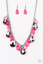 Load image into Gallery viewer, Hurricane Season Pink (Gunmetal) Necklace freeshipping - JewLz4u Gemstone Gallery