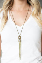 Load image into Gallery viewer, Times Square Stunner Brass Necklace freeshipping - JewLz4u Gemstone Gallery