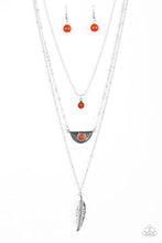 Load image into Gallery viewer, Sahara Sparrow Orange Necklace freeshipping - JewLz4u Gemstone Gallery