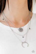 Load image into Gallery viewer, Lunar Lotus - Black Necklace freeshipping - JewLz4u Gemstone Gallery