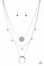 Load image into Gallery viewer, Lunar Lotus - Blue Necklace freeshipping - JewLz4u Gemstone Gallery