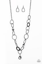 Load image into Gallery viewer, Metro Nouveau - Black Lanyard Necklace freeshipping - JewLz4u Gemstone Gallery