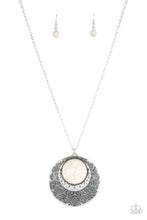 Load image into Gallery viewer, Medallion Meadow - White Necklace