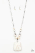Load image into Gallery viewer, Sandstone Oasis - White (Sandstone Marble Stone) Necklace freeshipping - JewLz4u Gemstone Gallery