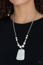 Load image into Gallery viewer, Sandstone Oasis - White (Sandstone Marble Stone) Necklace freeshipping - JewLz4u Gemstone Gallery