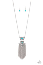Load image into Gallery viewer, Totem Tassel Blue Necklace freeshipping - JewLz4u Gemstone Gallery
