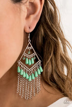 Load image into Gallery viewer, Trending Transcendence - Green Earring