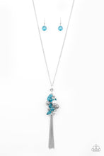 Load image into Gallery viewer, Party Girl Glow Blue Necklace freeshipping - JewLz4u Gemstone Gallery