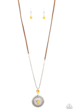 Load image into Gallery viewer, Where No MANDALA Has Gone Before - Yellow Necklace freeshipping - JewLz4u Gemstone Gallery