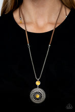 Load image into Gallery viewer, Where No MANDALA Has Gone Before - Yellow Necklace freeshipping - JewLz4u Gemstone Gallery