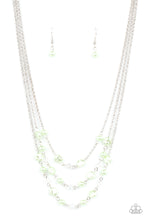 Load image into Gallery viewer, Let The Record GLOW - Green Necklace freeshipping - JewLz4u Gemstone Gallery