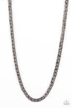 Load image into Gallery viewer, Valiant Victor - Black (Gunmetal) Men's Necklace freeshipping - JewLz4u Gemstone Gallery