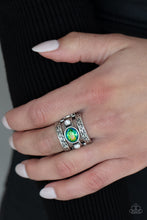 Load image into Gallery viewer, The GLEAMING Tower - Green Ring freeshipping - JewLz4u Gemstone Gallery