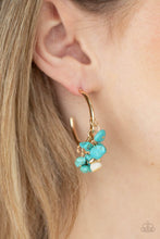 Load image into Gallery viewer, Gorgeously Grounding - Gold (Turquoise) Earring freeshipping - JewLz4u Gemstone Gallery