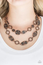 Load image into Gallery viewer, Trippin On Texture - Copper Necklace freeshipping - JewLz4u Gemstone Gallery