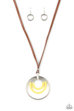 Load image into Gallery viewer, Hypnotic Happenings - Yellow Necklace freeshipping - JewLz4u Gemstone Gallery