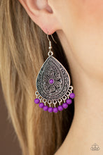 Load image into Gallery viewer, Blossoming Teardrops - Purple Earring freeshipping - JewLz4u Gemstone Gallery