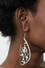 Load image into Gallery viewer, Sweetly Effervescent - Silver (Hematite Rhinestone) Earring