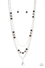 Load image into Gallery viewer, GLEAM Work - Black Lanyard Necklace freeshipping - JewLz4u Gemstone Gallery