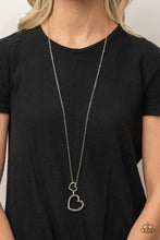 Load image into Gallery viewer, Grandma Glow - White (Rhinestone) Heart Necklace