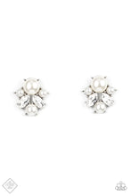 Load image into Gallery viewer, Royal Reverie - White (Pearl/Rhinestone) Post Earring (FFA-0721)