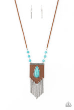 Load image into Gallery viewer, Enchantingly Tribal - Blue (Turquoise) Necklace freeshipping - JewLz4u Gemstone Gallery
