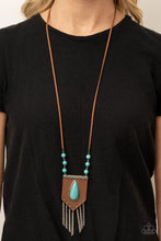 Load image into Gallery viewer, Enchantingly Tribal - Blue (Turquoise) Necklace freeshipping - JewLz4u Gemstone Gallery