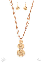 Load image into Gallery viewer, Circulating Shimmer - Gold Necklace (SS-0921) freeshipping - JewLz4u Gemstone Gallery
