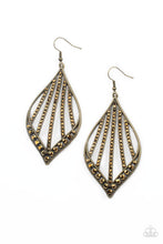 Load image into Gallery viewer, Showcase Sparkle - Brass Earring freeshipping - JewLz4u Gemstone Gallery