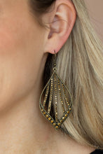 Load image into Gallery viewer, Showcase Sparkle - Brass Earring freeshipping - JewLz4u Gemstone Gallery