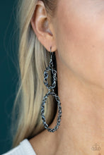Load image into Gallery viewer, Twist of FABULOUS - Black (Gunmetal) Earring