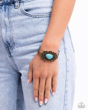 Load image into Gallery viewer, Western Wonderland - Brass (Turquoise) Bracelet
