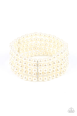 A Pearly Affair - White (Pearl) Bracelet freeshipping - JewLz4u Gemstone Gallery