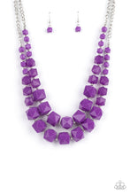 Load image into Gallery viewer, Summer Excursion - Purple Necklace freeshipping - JewLz4u Gemstone Gallery
