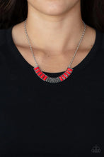 Load image into Gallery viewer, Coup de MANE - Red Necklace
