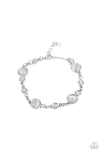 Load image into Gallery viewer, Storybook Beam - White (Cat's Eye Stone) Bracelet freeshipping - JewLz4u Gemstone Gallery