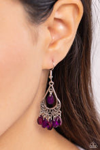 Load image into Gallery viewer, Beachside Ballroom - Purple Earring
