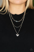 Load image into Gallery viewer, Bountiful Butterflies - White Necklace freeshipping - JewLz4u Gemstone Gallery