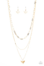 Load image into Gallery viewer, Bountiful Butterflies - Gold Necklace freeshipping - JewLz4u Gemstone Gallery