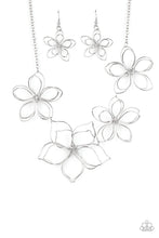 Load image into Gallery viewer, Flower Garden Fashionista - Silver Necklace freeshipping - JewLz4u Gemstone Gallery