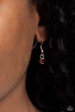 Load image into Gallery viewer, A Mid-AUTUMN Nights Dream - Brown (Topaz Rhinestone) Leaf Necklace