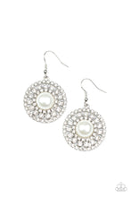 Load image into Gallery viewer, Century Classic - White (Pearly/Rhinestone) Earring