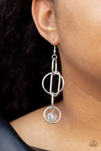 Load image into Gallery viewer, Park Avenue Princess - White (Iridescent) Earring freeshipping - JewLz4u Gemstone Gallery