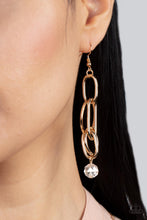 Load image into Gallery viewer, Park Avenue Princess - Gold Earring freeshipping - JewLz4u Gemstone Gallery