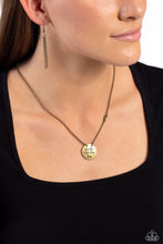 Load image into Gallery viewer, Live The Life You Love - Brass Necklace
