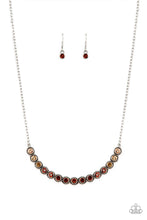 Load image into Gallery viewer, Throwing SHADES - Brown (Topaz Rhinestone) Necklace freeshipping - JewLz4u Gemstone Gallery